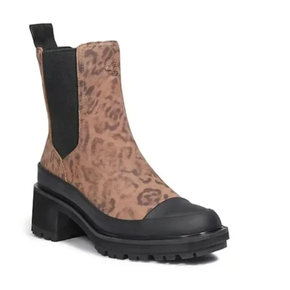 NEW TIMBERLAND WOMENS KORI PARK 2.0 CHELSEA BOOT - LEOPARD